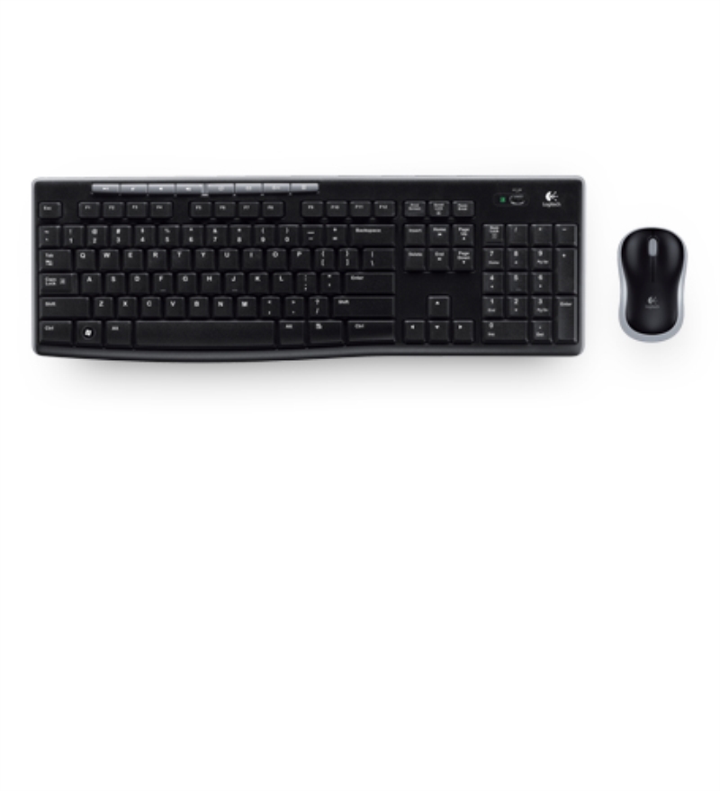 LOGITECH Kit tastiera + mouse Logitech MK270 wireless nero